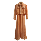 Blush Grace Zip-Front Maxi Dress (U0252)