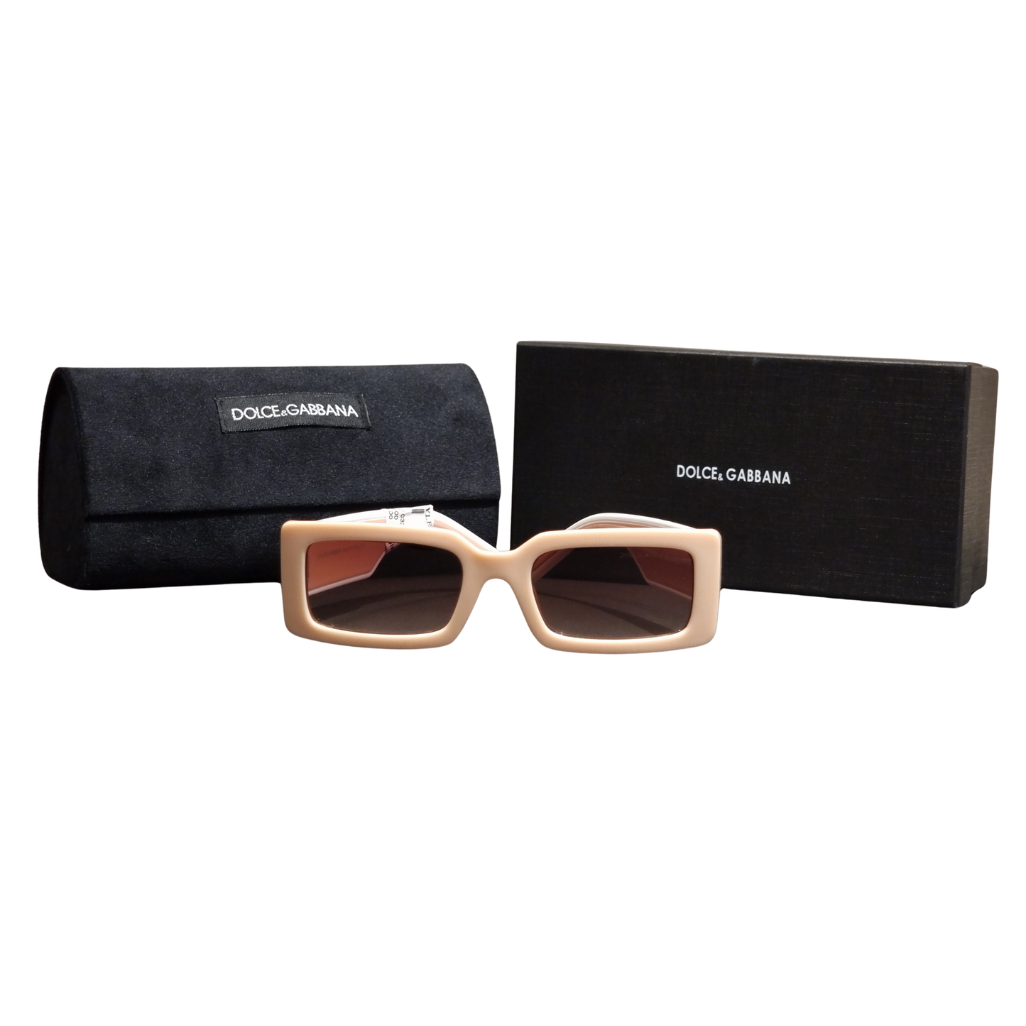 Dolce & Gabbana Modern Nude Rectangle Sunglasses