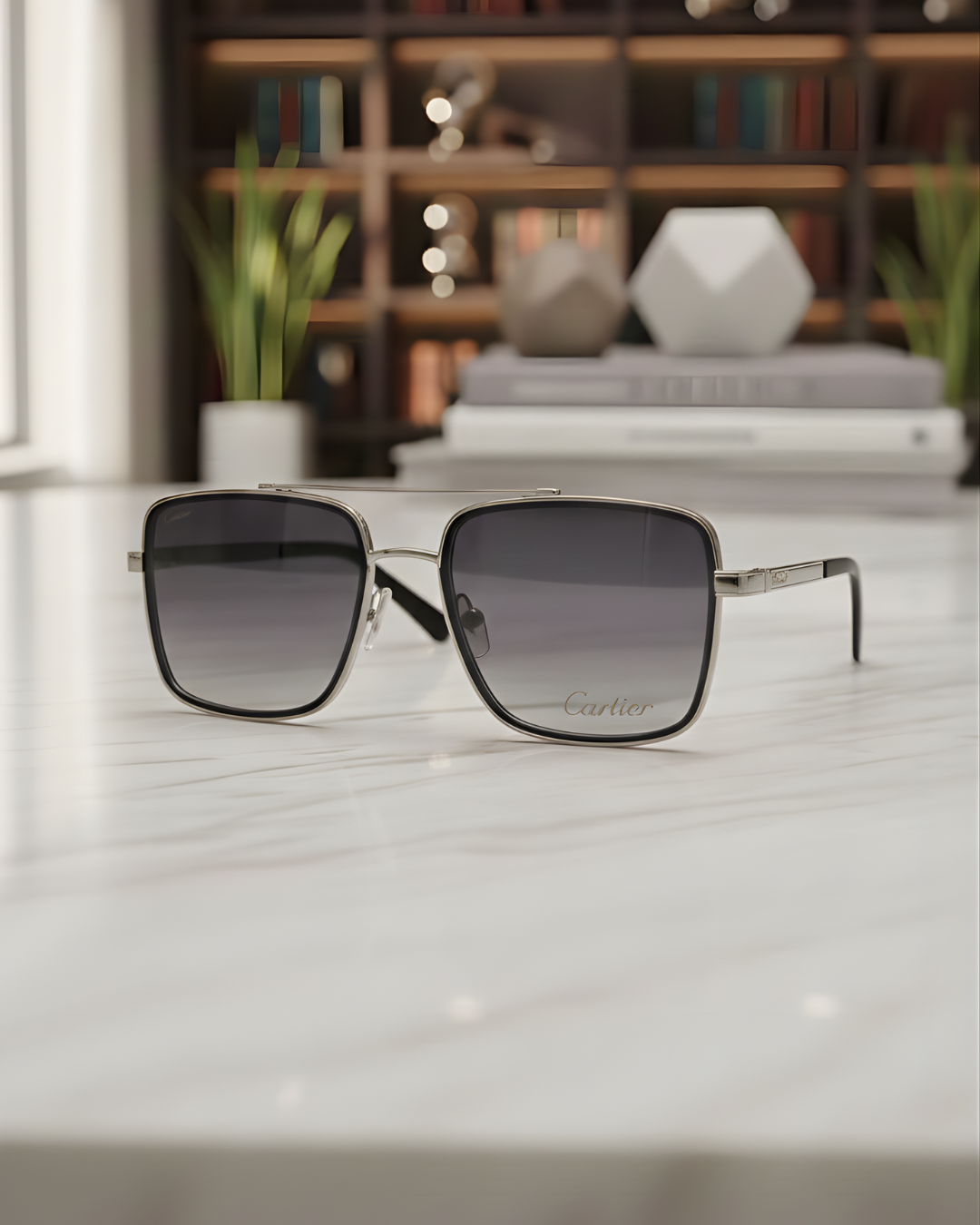 Silver Cartier Sunglasses for Men