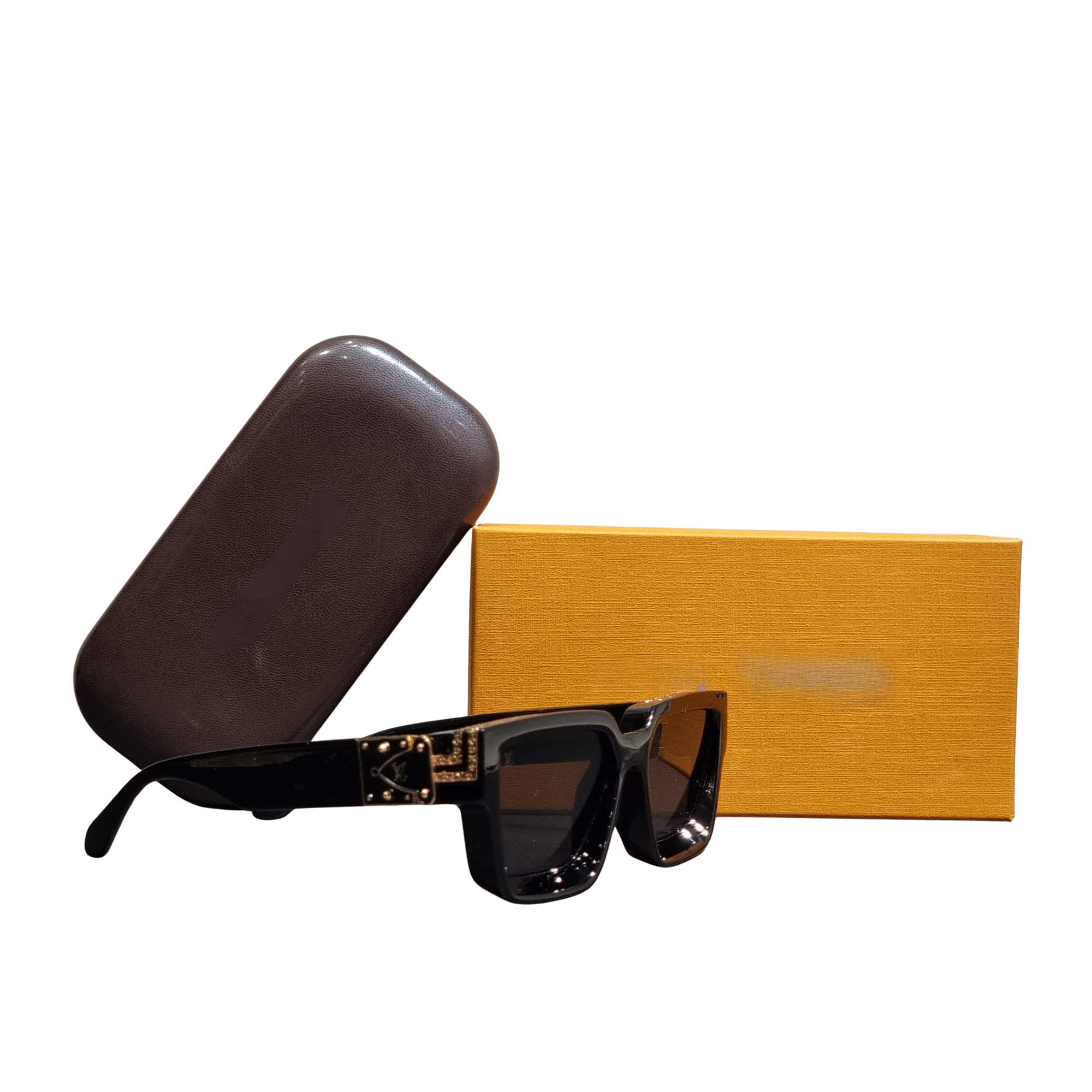 Midnight Statement Oversized Square Sunglasses