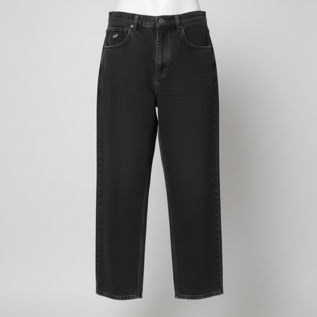 Relaxed Fit Charcoal Denim – Classic Graphite Wash