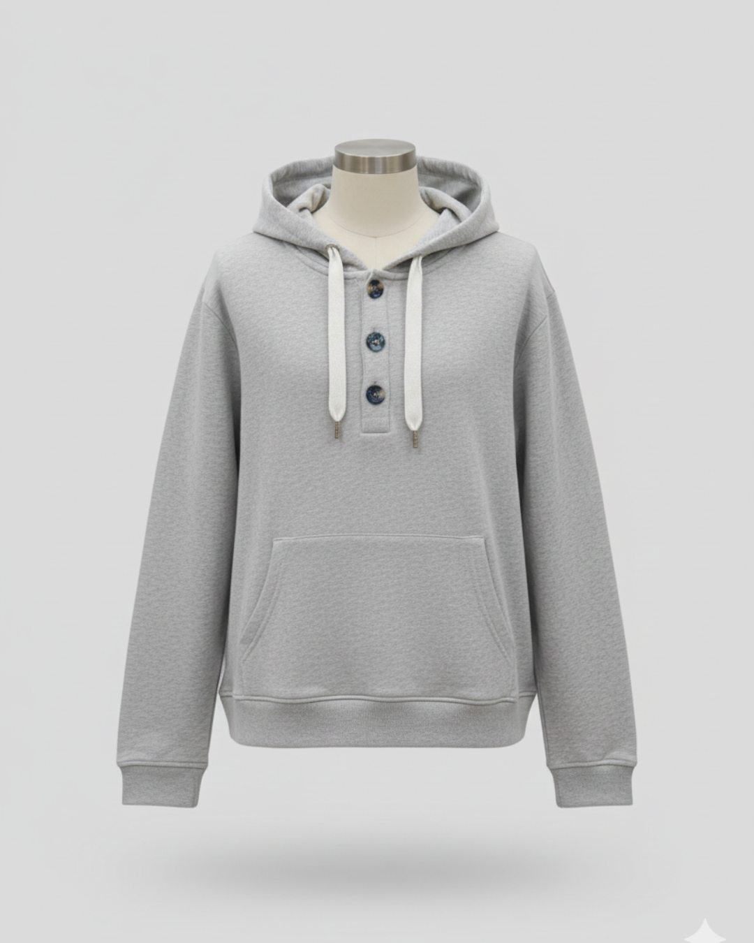 Grey Pullover Hoodie