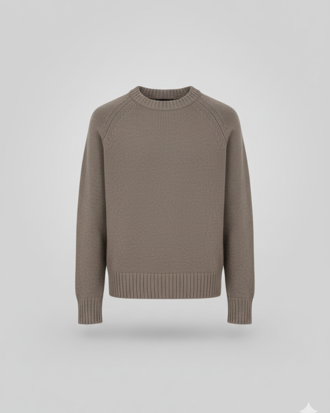 Light Brown Ribbed Sweater