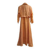Blush Grace Zip-Front Maxi Dress (U0252)