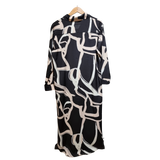 stripped pattern long dress