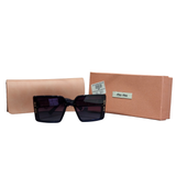 Miu Miu Midnight Square Oversized Statement Sunglasses