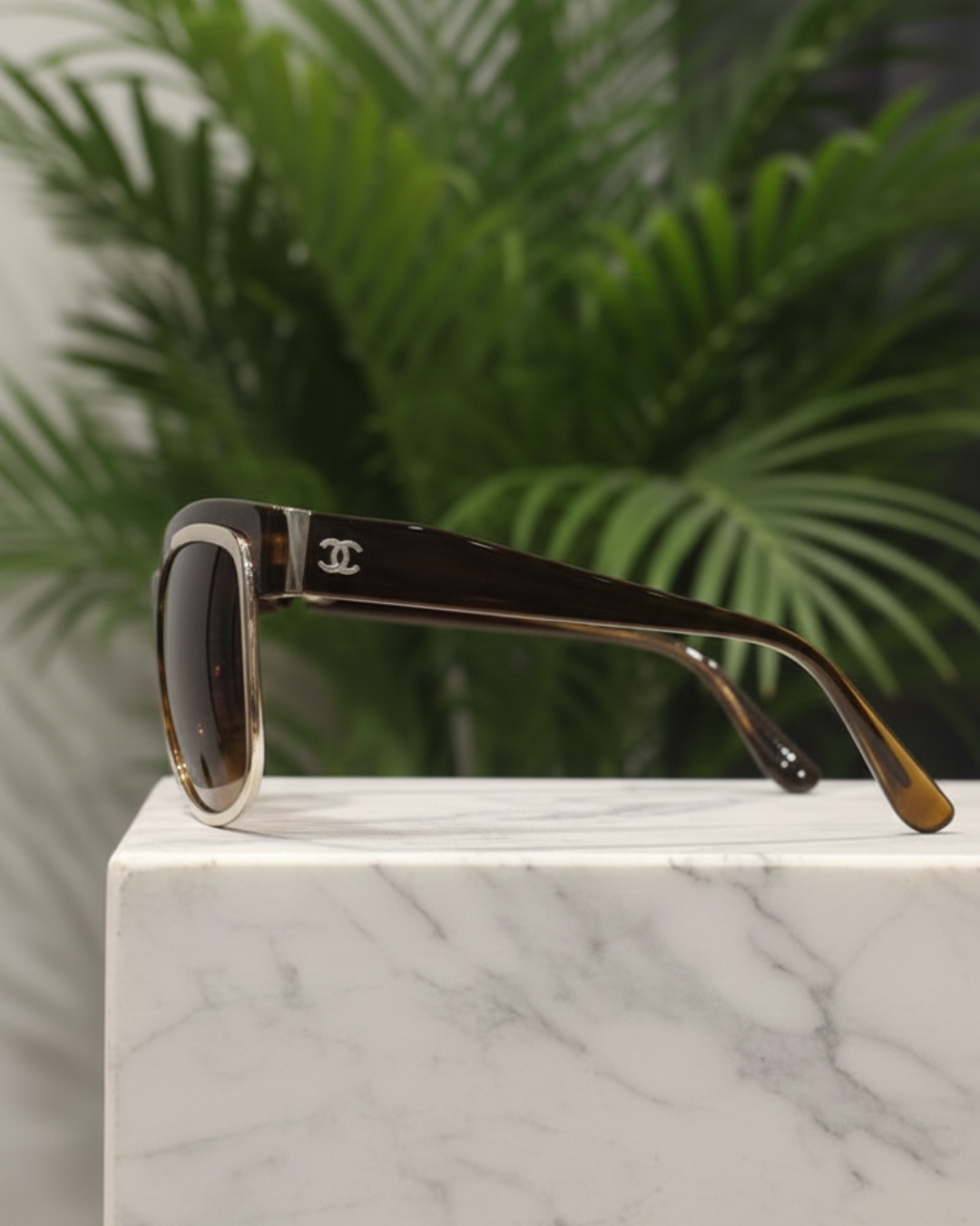 Brown Channel Sunglasses