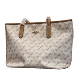 Coach City Tote in Horse and Carriage Print Canvas with Gold Hardware