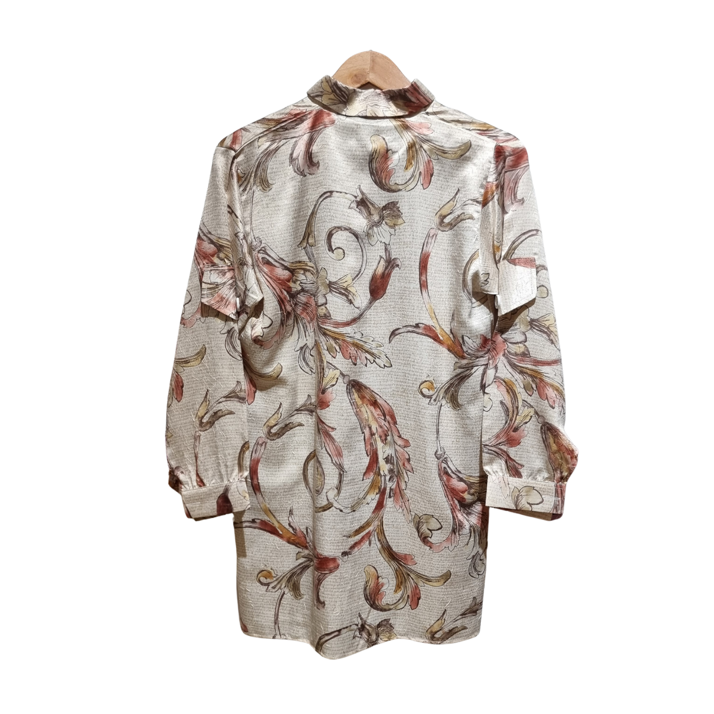 Baroque Silk: 2-Piece Filigree Printed Co-ord Set