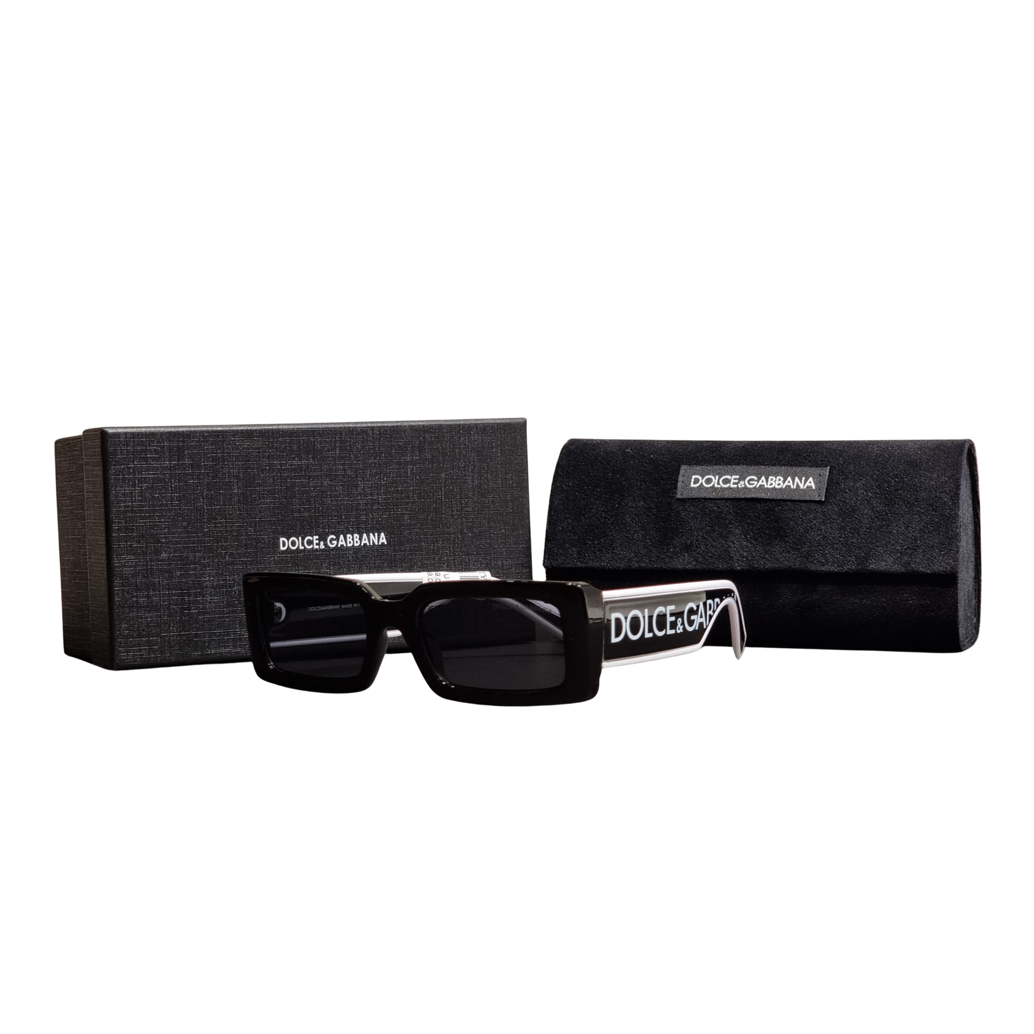 Dolce & Gabbana Rectangular Black Luxury Sunglasses – Premium Designer Eyewear