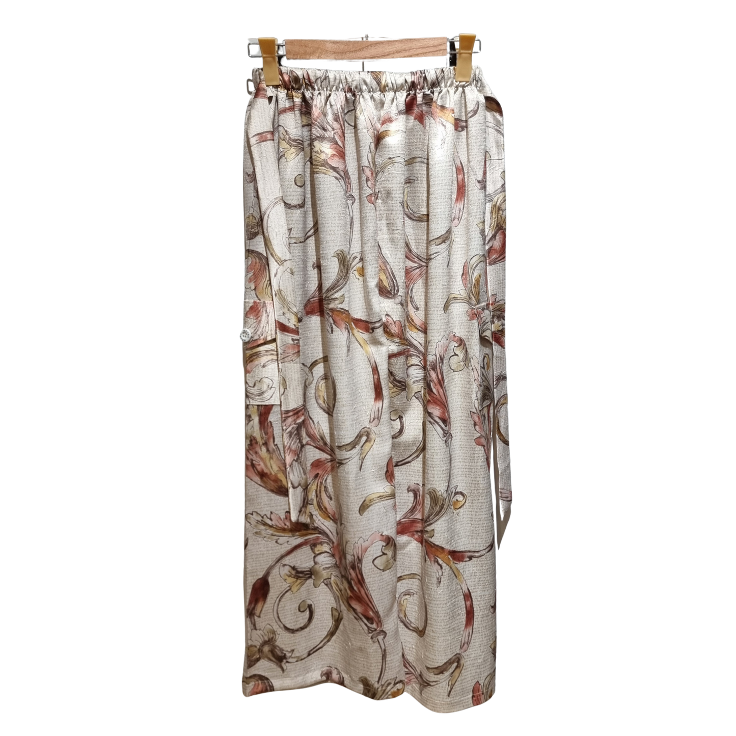 Baroque Silk: 2-Piece Filigree Printed Co-ord Set