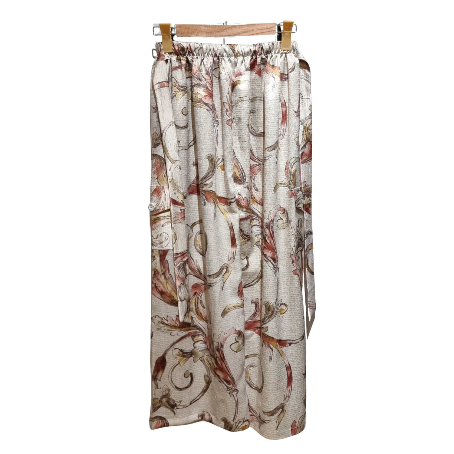 Baroque Silk: 2-Piece Filigree Printed Co-ord Set