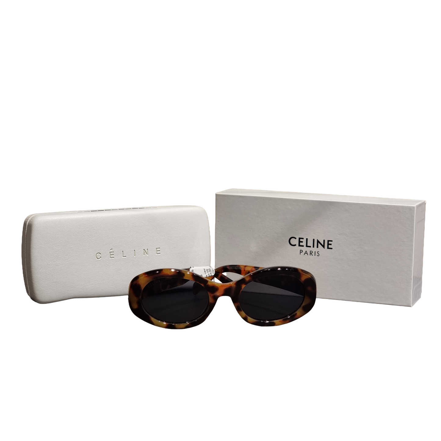 Celine Classic Tortoise Shell Oval Sunglasses