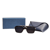 Dita Carbon Mach-One Navigator Sunglasses with Steel Blue Boutique Set