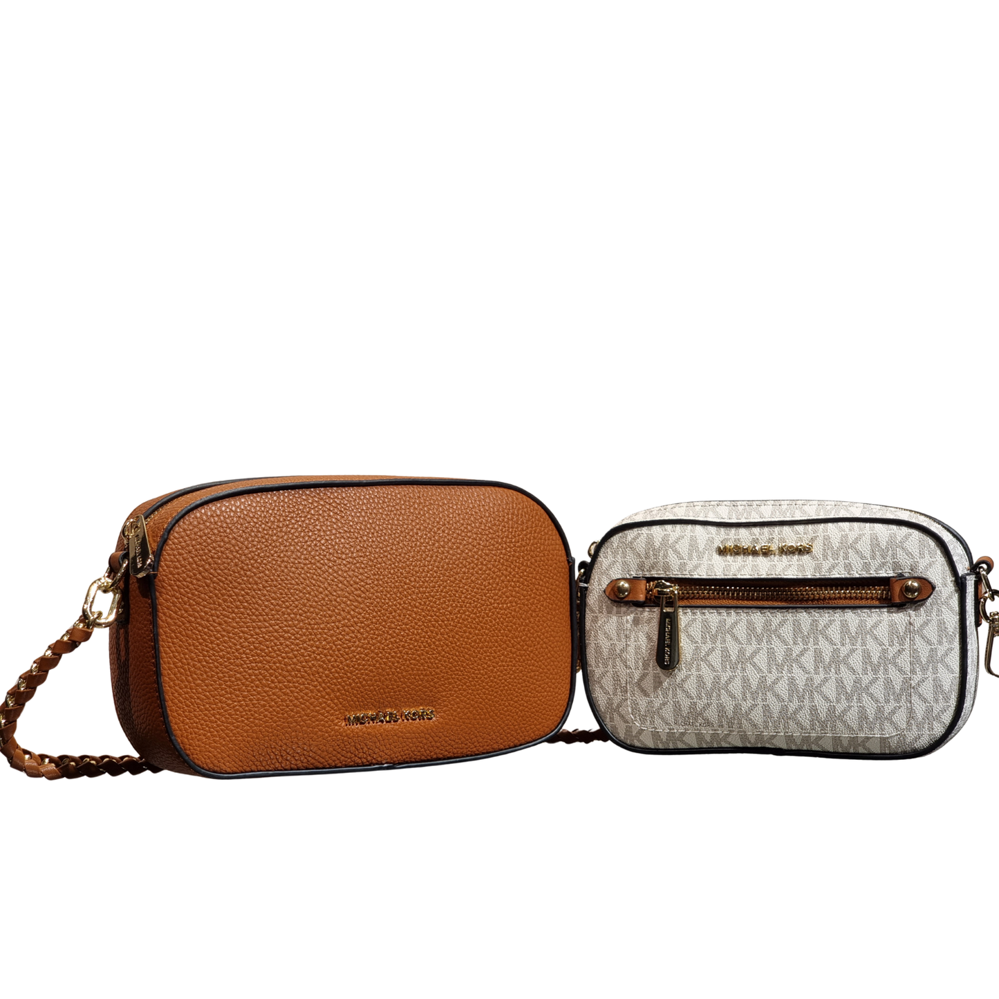 Michael Kors Jet Set 2-in-1 Pebbled Leather and Signature Logo Set