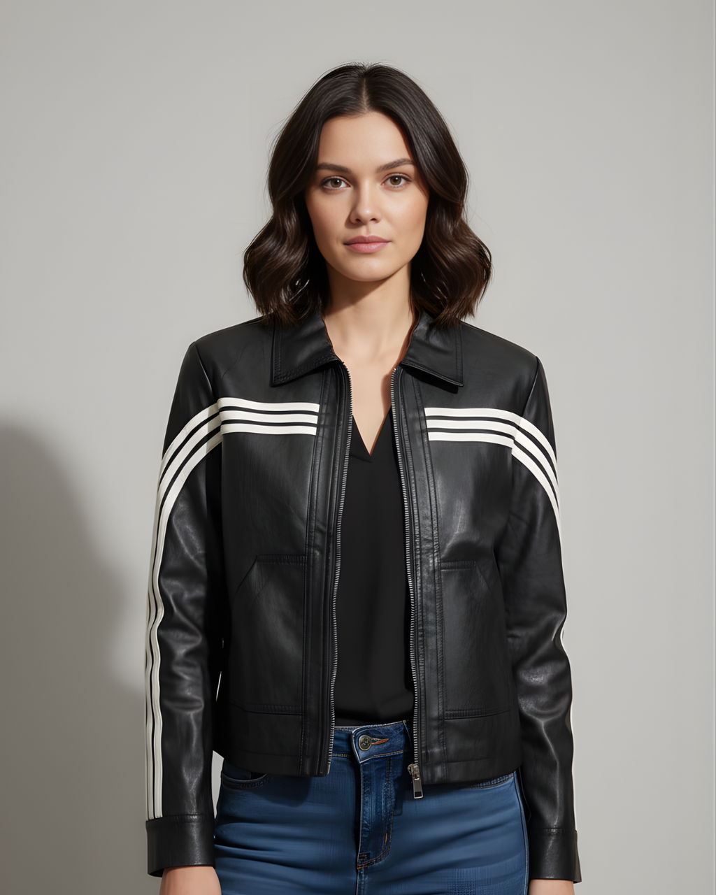 Black & White Stripes Jacket