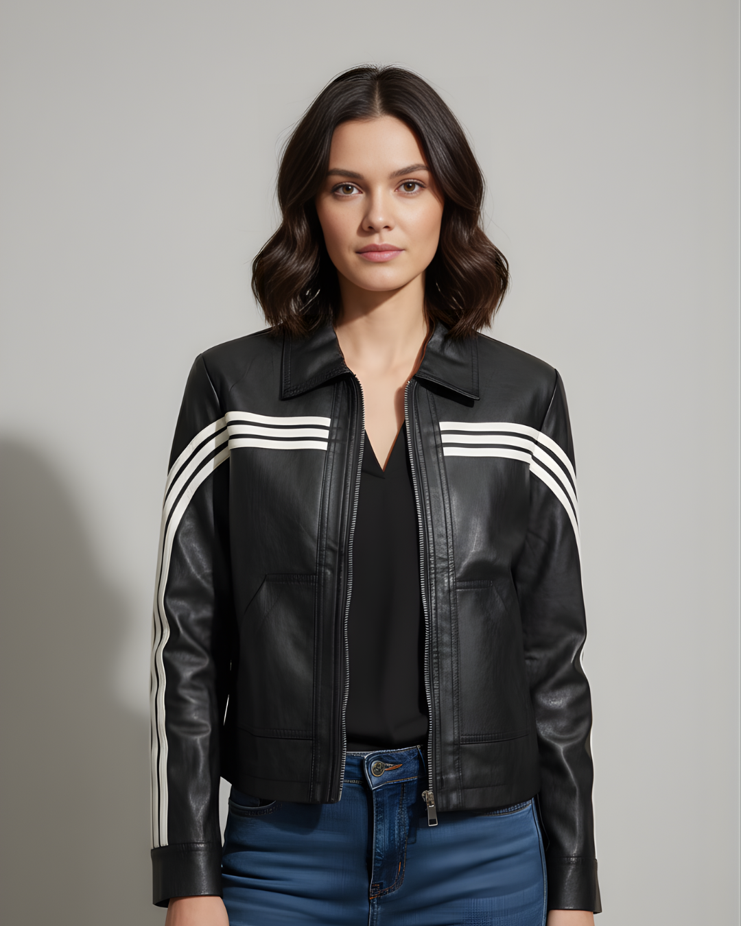 Black & White Stripes Jacket