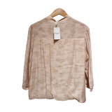 Embroidered Patch Chinoiserie Blouse