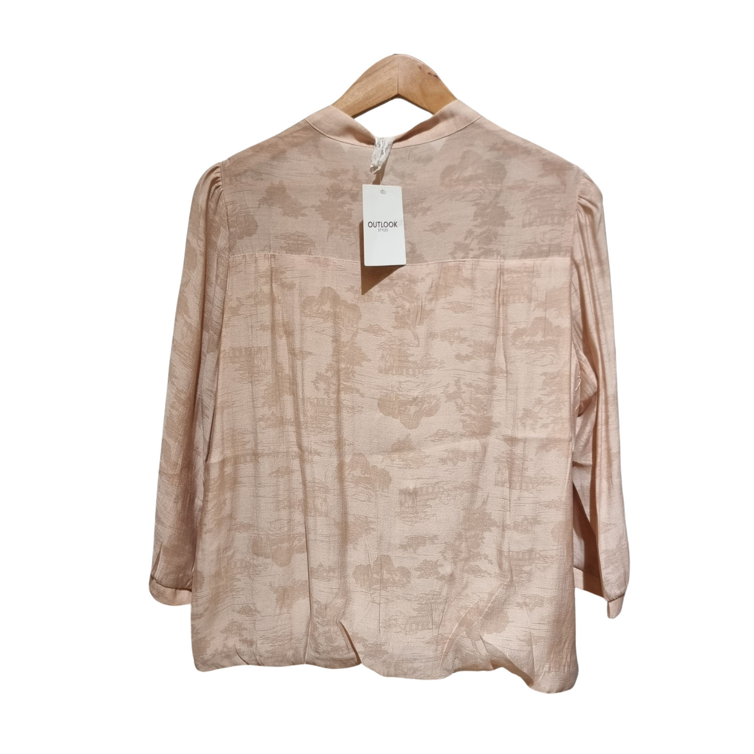 Embroidered Patch Chinoiserie Blouse