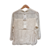 Embroidered Patch Chinoiserie Blouse
