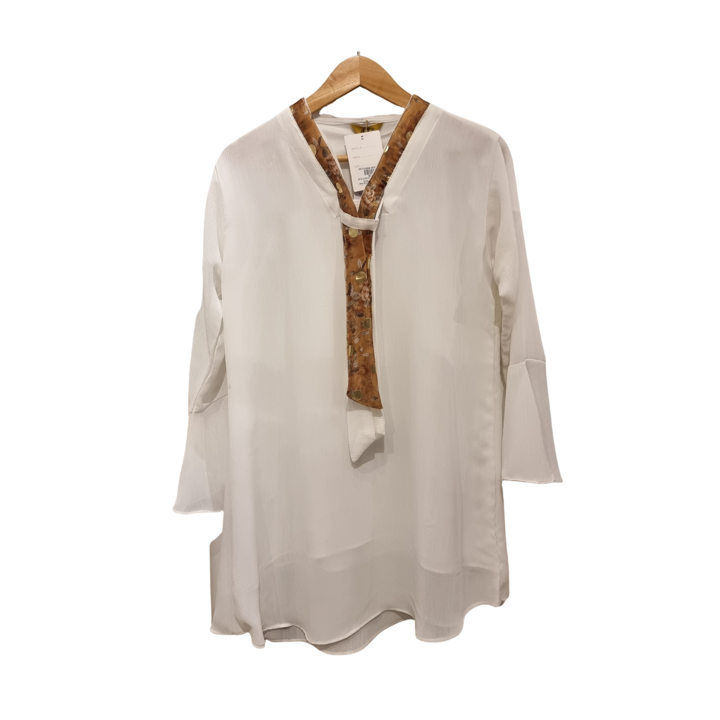 Eastern Shalwar Kameez – Ivory & Gold Elegance (U0311)