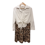 Wild Elegance Leopard Wide-Leg Pants (U0255)