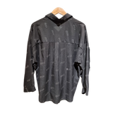 Crystal Logo Oversized Crepe Shirt