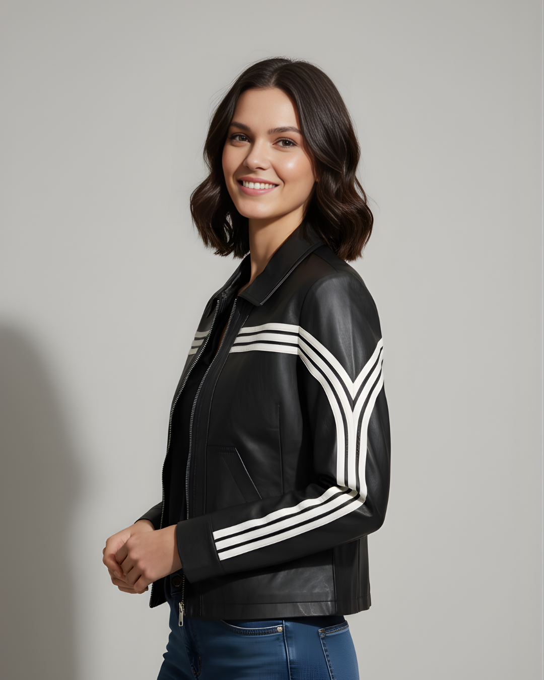 Black & White Stripes Jacket