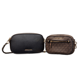 Michael Kors Jet Set 2-in-1 Pebbled Leather and Signature Logo Set