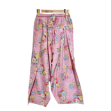 Elegant Pink Floral Kurta & Farshi Shalwar Set – Soft Summer Garden Outfit for Women U(0259)