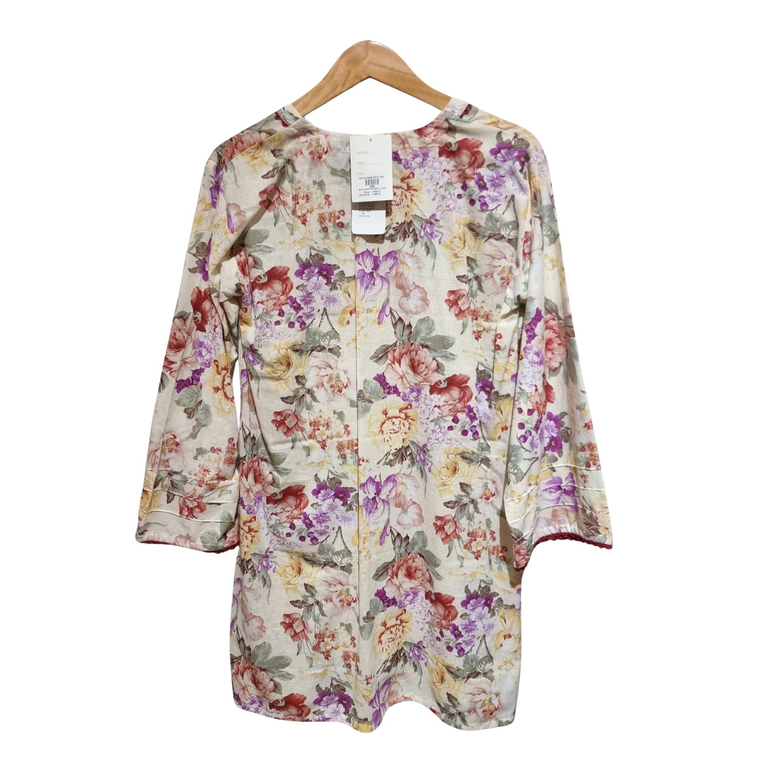 Mosaic Charm: 2-Piece Geometric Printed Cotton Suit