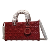 Christian Dior Matte Geometric Quilted Lady D-Joy East-West Bag