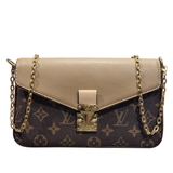 Louis Vuitton Vavin Chain Wallet in Monogram Canvas and Green Empreinte Leather
