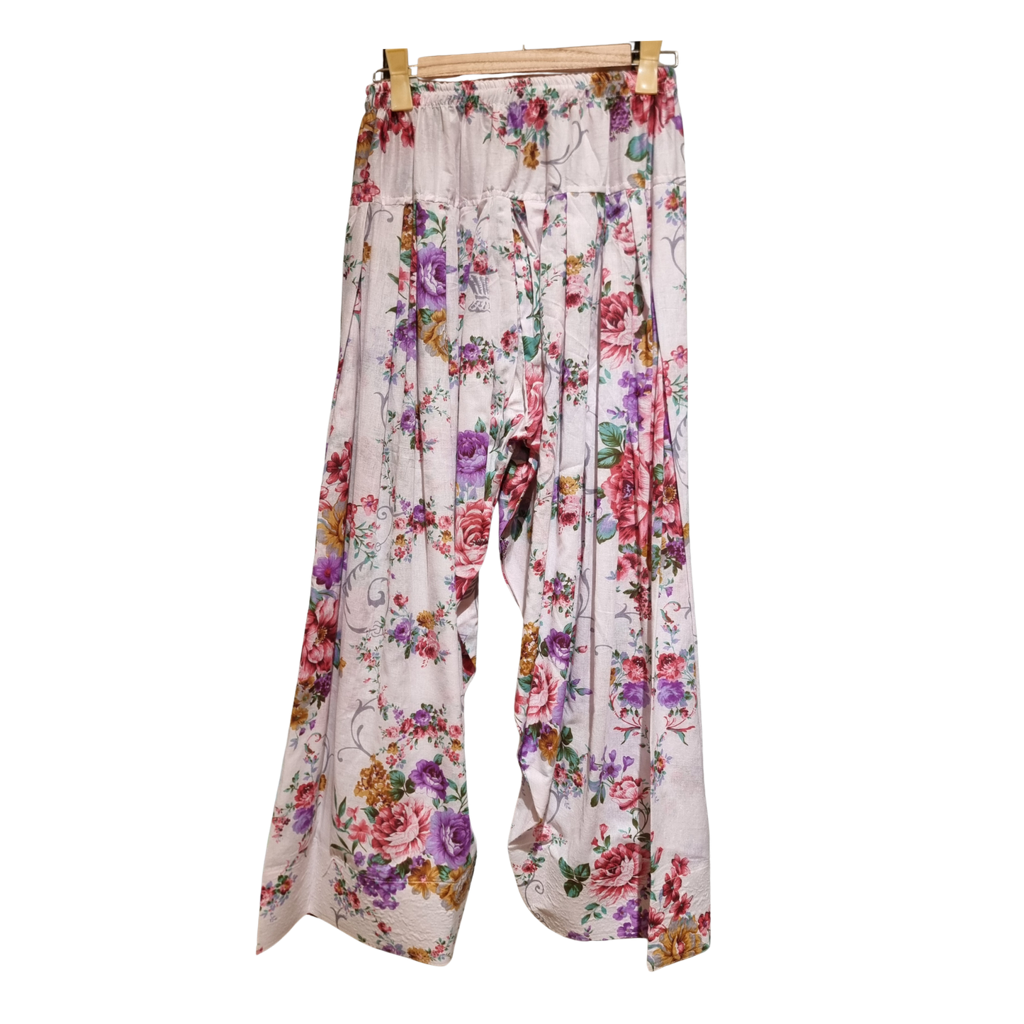 Floral Printed Kurta & Farshi Shalwar Set – Elegant Traditional Women’s Outfit U(0287)