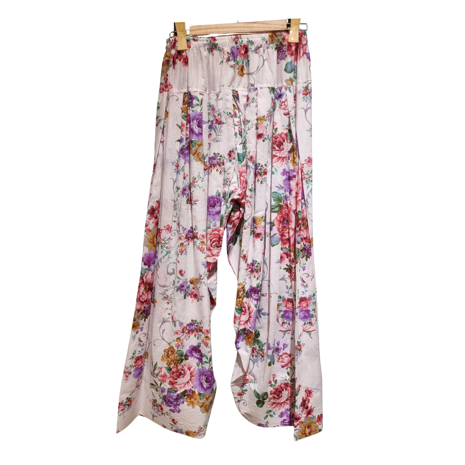 Floral Printed Kurta & Farshi Shalwar Set – Elegant Traditional Women’s Outfit U(0287)