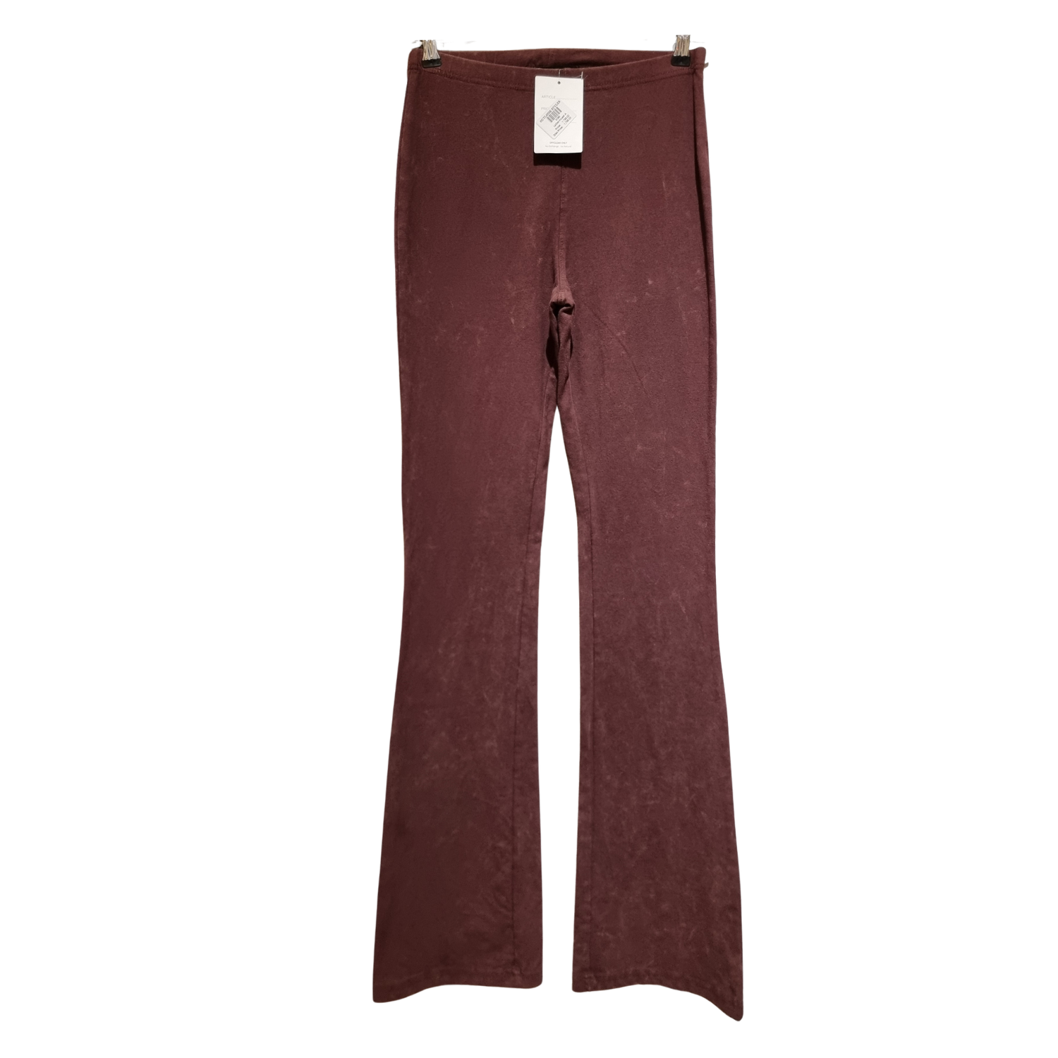 Acid-Wash Flare Leggings – Chocolate Plum