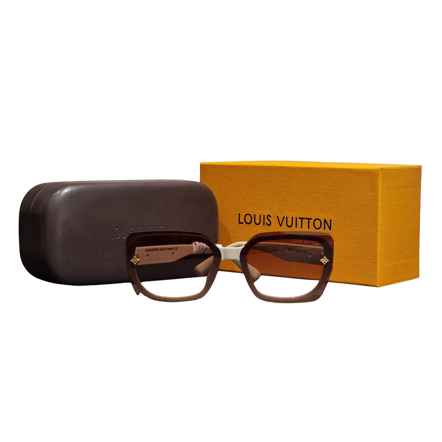 Elysian Square Gradient Sunglasses with Monogram Temples