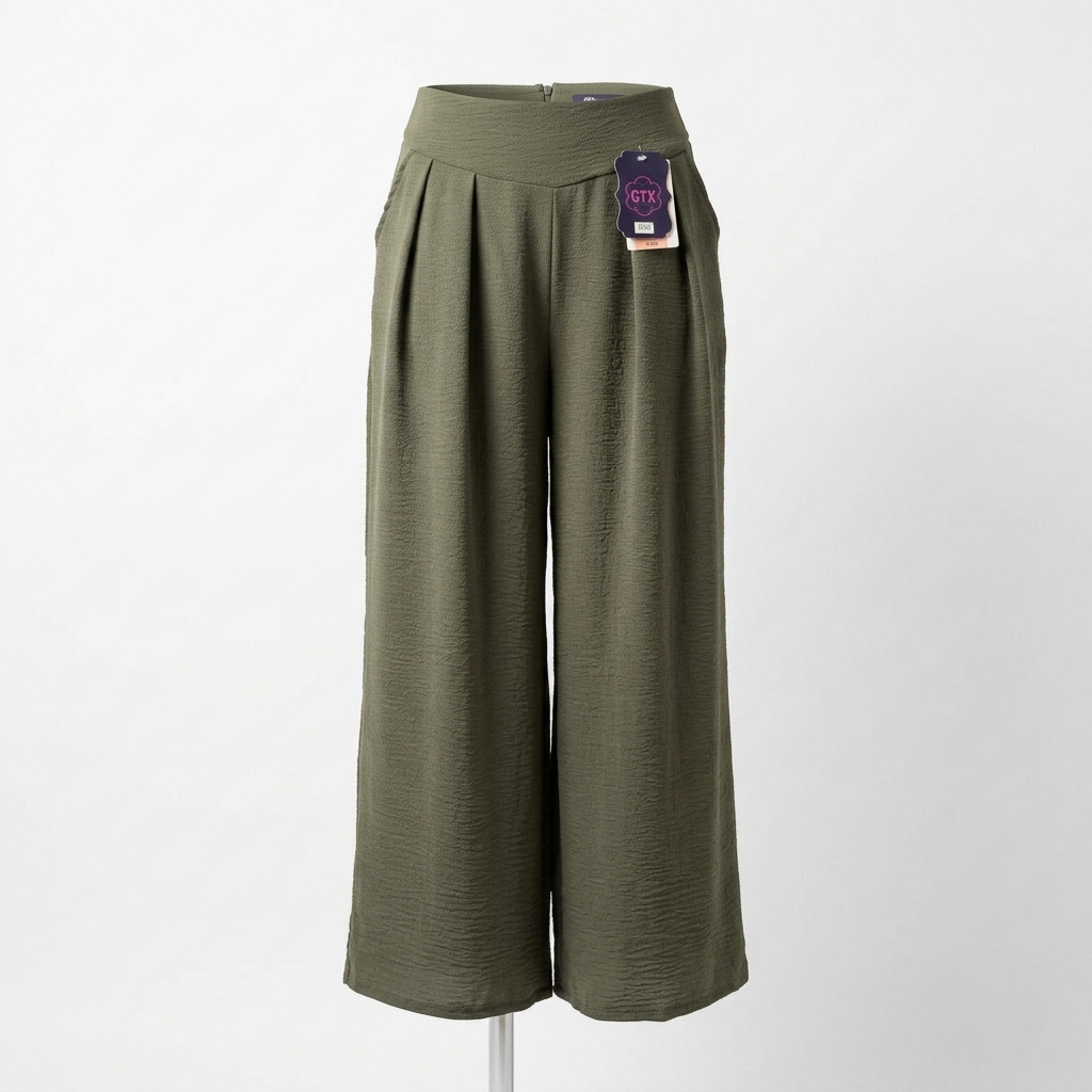 Elegant High-Waisted Wide Leg Trousers for Women | Premium Casual & Office Pants U(0276)