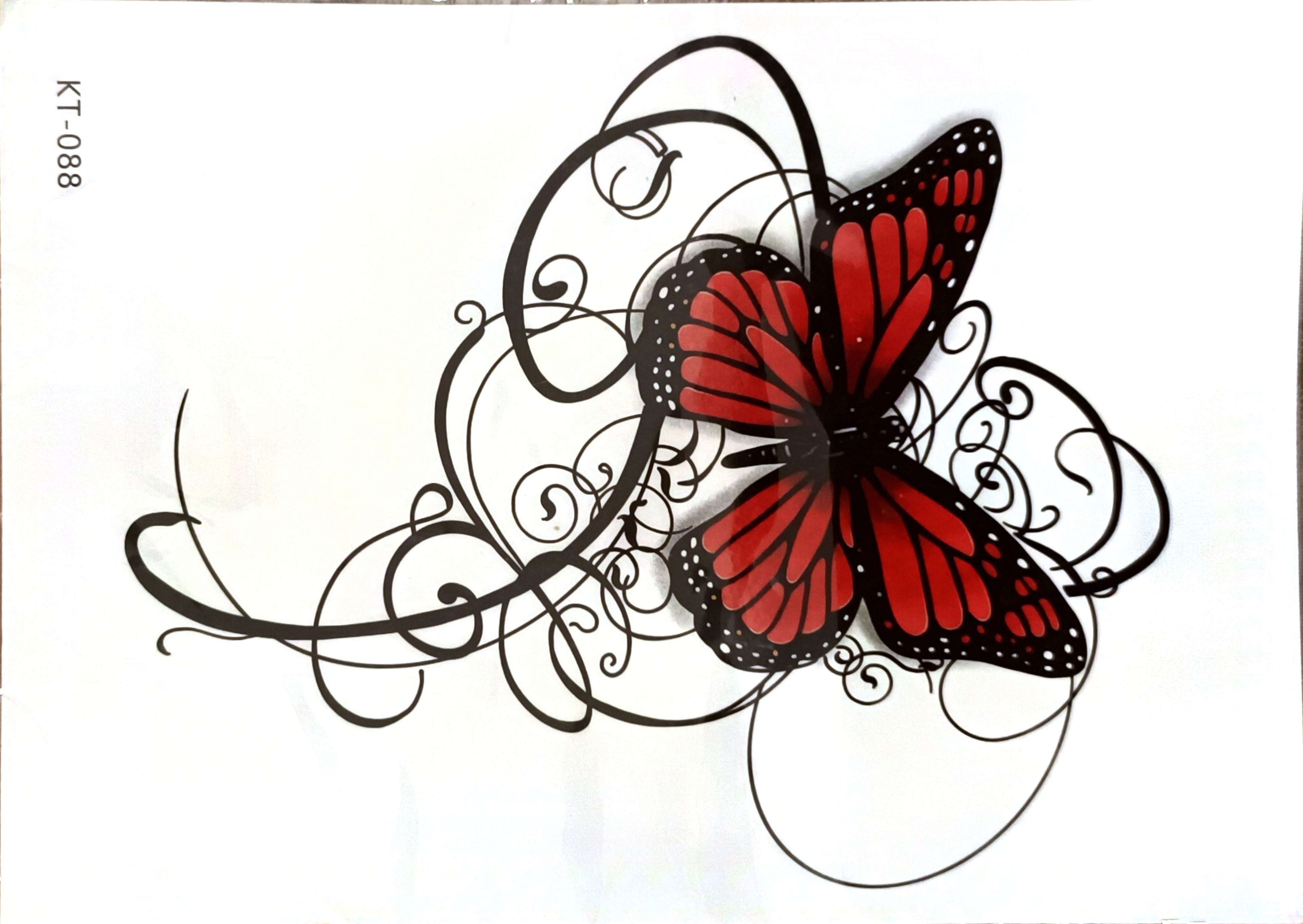 Red Butterfly Tatto