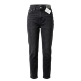 Women's Classic High-Waist Black Straight-Leg Jeans – Premium Stretch Denim U(0304)