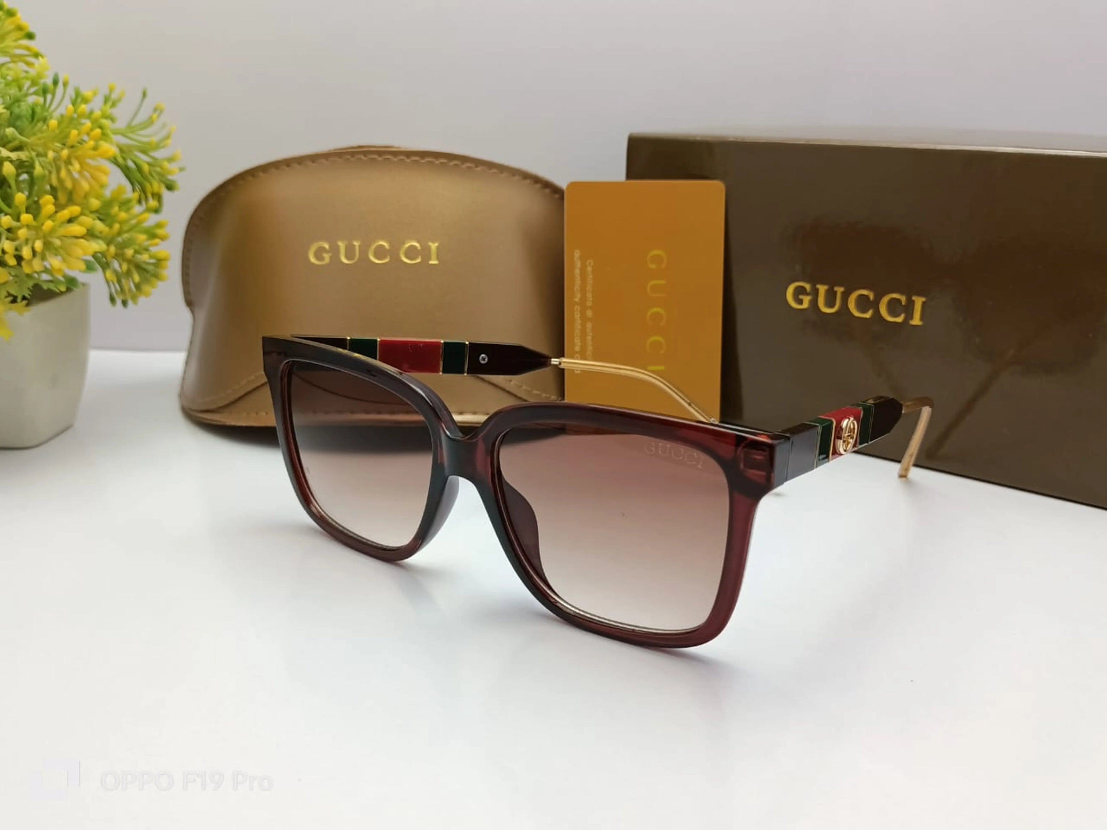 Gucci SunGlasses With Complete Box and Packaging