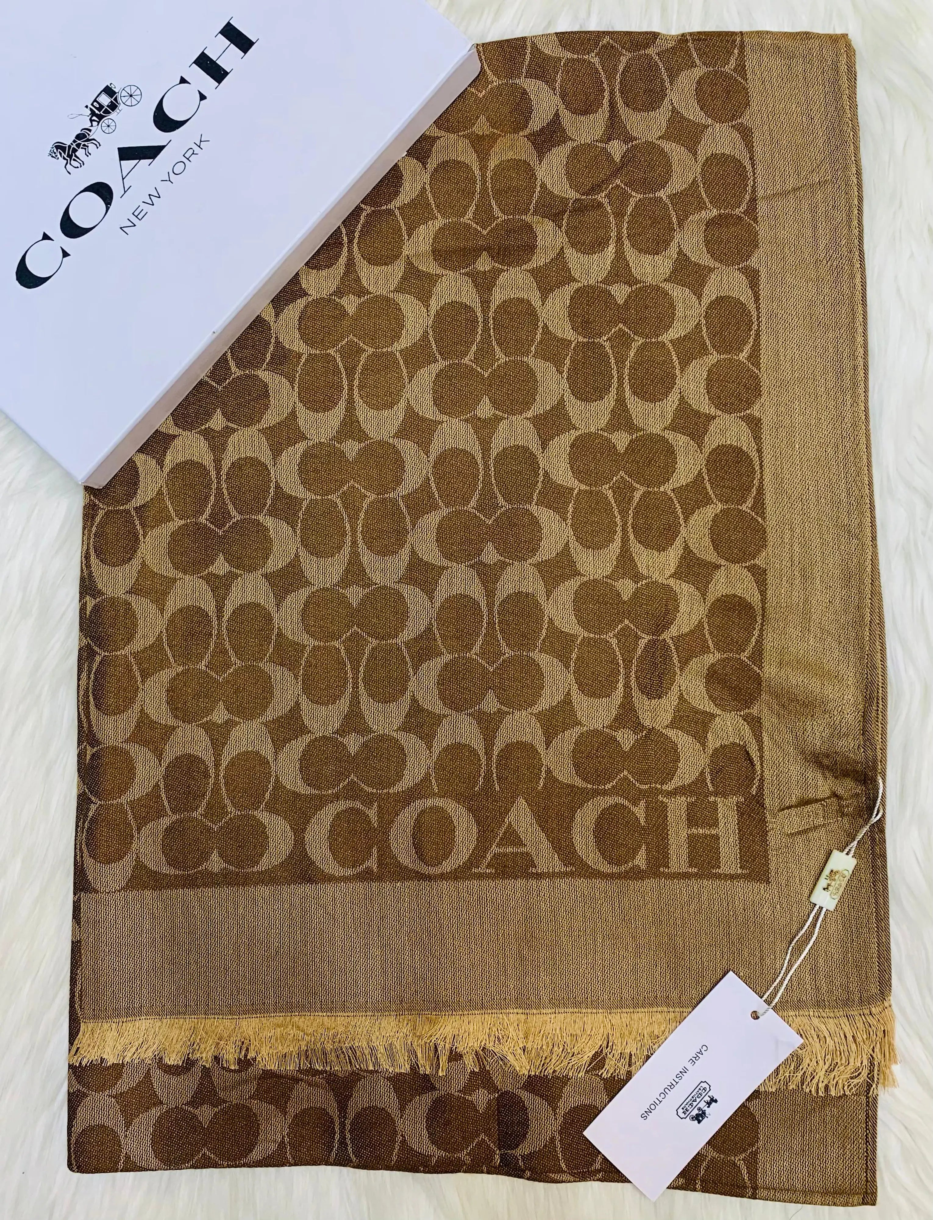 Coach  Brown Stoles