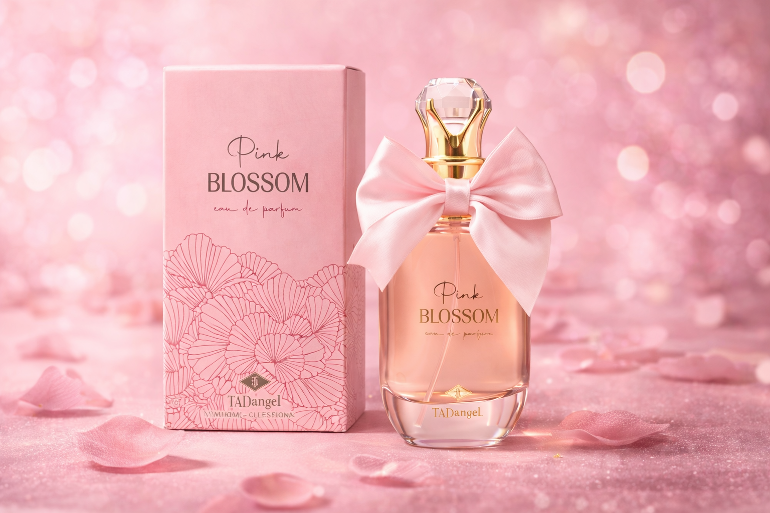 TADangel Pink Blossom Eau De Parfum – Elegant Floral Fragrance for Women | 100ml Luxury Perfume U(0117)